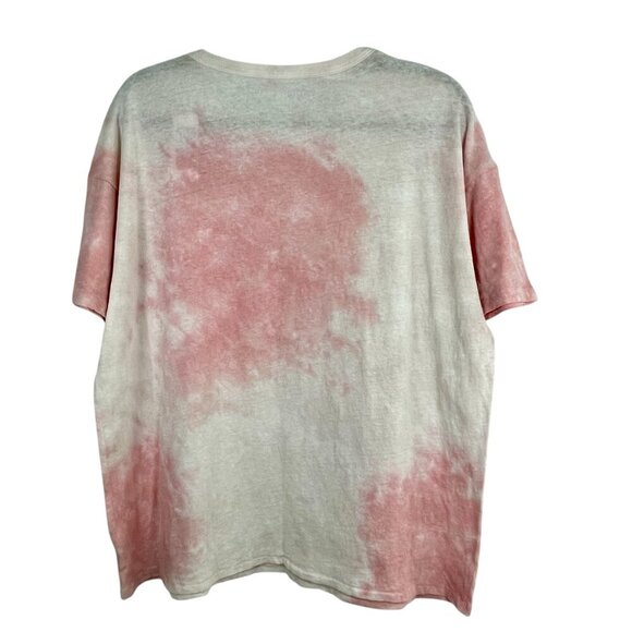 American Eagle Recycled Cotton Oversized Malibu Tennis Club Tie-Dye Tee Womens L - Picture 3 of 11